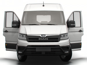 MAN TGE Panel Van L2H2 HQ Interior 2023 3D Model