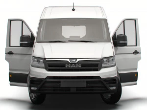 MAN TGE Panel Van L2H2 HQ Interior 2023 3D Model