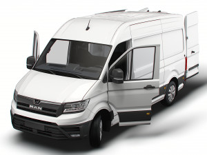 MAN TGE Panel Van L2H2 HQ Interior 2023 3D Model