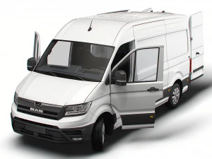 MAN TGE Panel Van L2H2 HQ Interior 2023 3D Model
