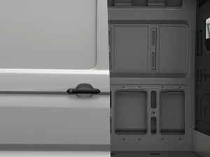 MAN TGE Panel Van L2H2 HQ Interior 2023 3D Model