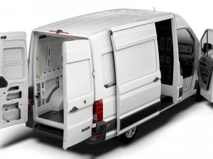 MAN TGE Panel Van L2H2 HQ Interior 2023 3D Model