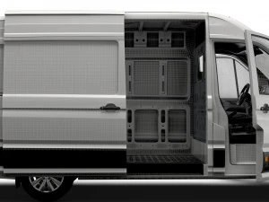 MAN TGE Panel Van L2H2 HQ Interior 2023 3D Model