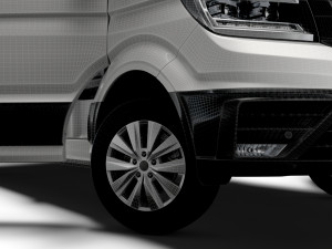 MAN TGE Panel Van L2H2 HQ Interior 2023 3D Model