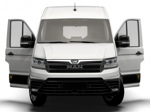 MAN TGE Panel Van L2H2 HQ Interior 2023 3D Model