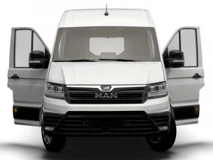 MAN TGE Panel Van L2H2 HQ Interior 2023 3D Model