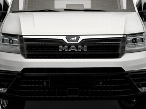 MAN TGE Panel Van L2H2 HQ Interior 2023 3D Model
