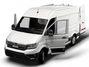 MAN TGE Panel Van L2H2 HQ Interior 2023 3D Model