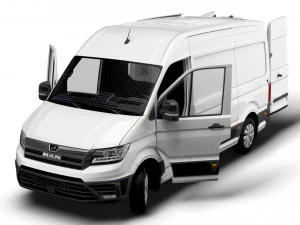 MAN TGE Panel Van L2H2 HQ Interior 2023 3D Model