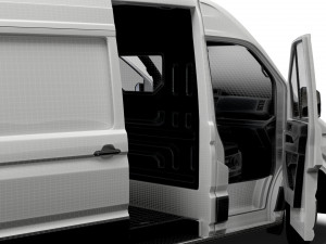 MAN TGE Panel Van L2H2 HQ Interior 2023 3D Model