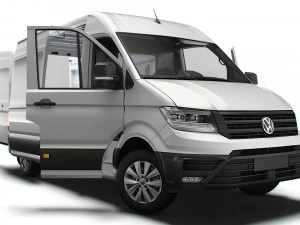 VW Crafter Painel Van L2H2 HQ Interior 2023 Modelo 3D