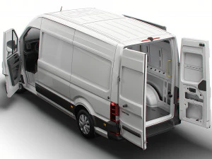 VW Crafter Panel Van L2H2 HQ Interior 2023 3D Model