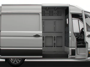 VW Crafter Panel Van L2H2 HQ Interior 2023 3D Model