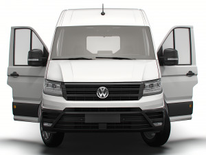 VW Crafter Panel Van L2H2 HQ Interior 2023 3D Model