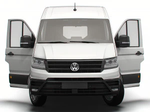 VW Crafter Panel Van L2H2 HQ Interior 2023 3D Model