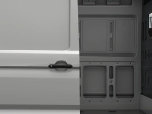 VW Crafter Panel Van L2H2 HQ Interior 2023 3D Model