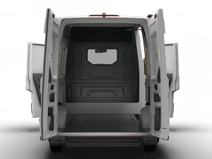 VW Crafter Panel Van L2H2 HQ Interior 2023 3D Model