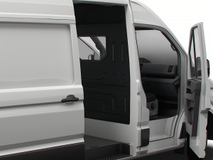 VW Crafter Panel Van L2H2 HQ Interior 2023 3D Model