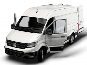 VW Crafter Panel Van L2H2 HQ Interior 2023 3D Model