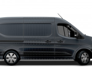 Nissan Interstar High Roof Van L2H2 2024 3D Модель