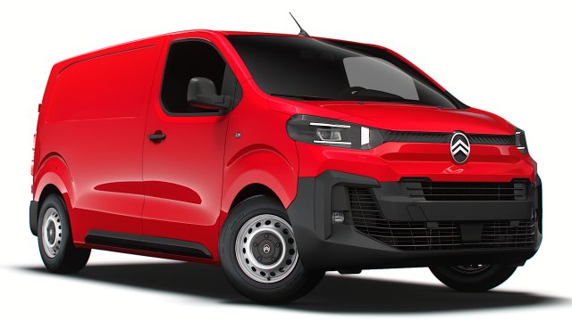 Citroen e Jumpy Van L2 2024 3D Model .c4d .max .obj .3ds .fbx .stl .blend 