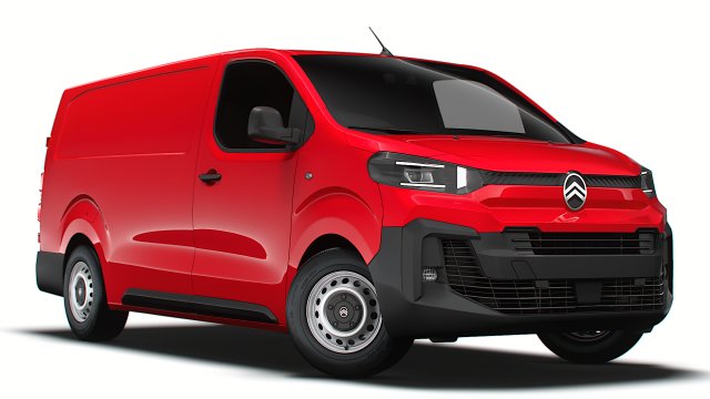 Citroen e Jumpy Van L3 2024 Modello 3D .c4d .max .obj .3ds .fbx .stl .blend 