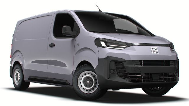 Fiat e Scudo Van L2 2024 Modelo 3D .c4d .max .obj .3ds .fbx .stl .blend 