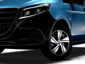 Mercedes Benz Vito Panel Van L1 2024 Model 3D
