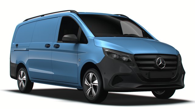 Mercedes Benz Vito Panel Van L2 2024 3D 모델 .c4d .max .obj .3ds .fbx .stl .blend 