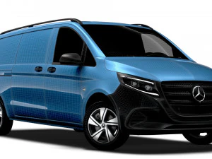 Mercedes Benz Vito Painel Van L3 2024 Modelo 3D