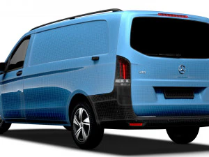 Mercedes Benz Vito Painel Van L3 2024 Modelo 3D