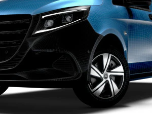 Mercedes Benz Vito Painel Van L3 2024 Modelo 3D