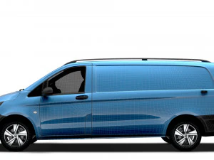 Mercedes Benz Vito Painel Van L3 2024 Modelo 3D