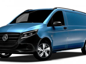 Mercedes Benz Vito Painel Van L3 2024 Modelo 3D