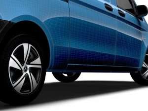 Mercedes Benz Vito Painel Van L3 2024 Modelo 3D