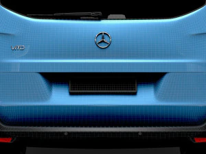 Mercedes Benz Vito Painel Van L3 2024 Modelo 3D