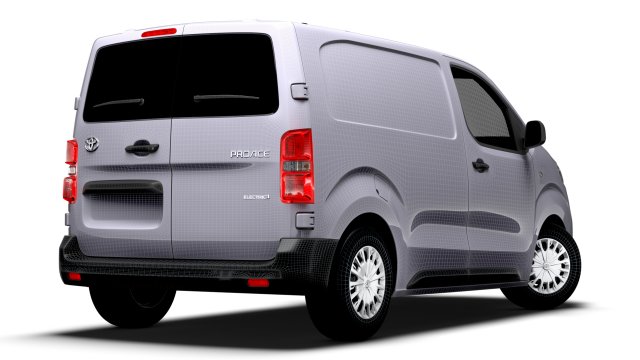 Toyota ProACE Electric Van L1 2024 Modello 3D .c4d .max .obj .3ds .fbx .stl .blend 