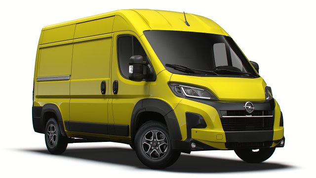 Opel Movano Van L2H2 2024 Model 3D .c4d .max .obj .3ds .fbx .stl .blend 