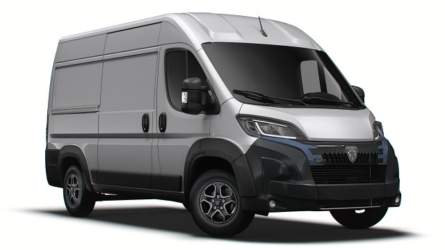 Peugeot Boxer Van L2H2 2024 Modello 3D .c4d .max .obj .3ds .fbx .stl .blend