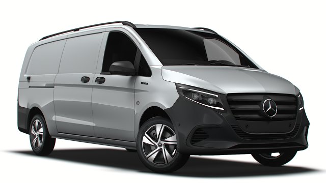 Mercedes Benz eVito Panel Van L3 2024 3D Модель .c4d .max .obj .3ds .fbx .stl .blend 