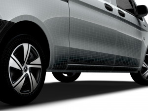 Mercedes Benz eVito Panel Van L3 2024 3D Модель