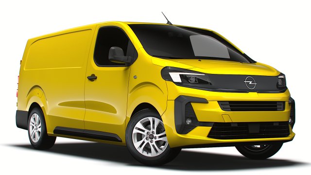 Opel Vivaro Van L3 2024 Model 3D .c4d .max .obj .3ds .fbx .stl .blend 