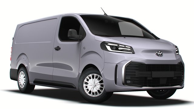 Toyota ProACE Van L3 2024 Model 3D .c4d .max .obj .3ds .fbx .stl .blend 