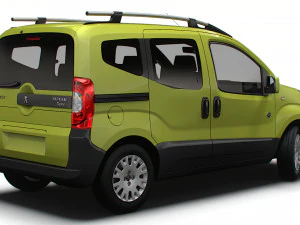 Peugeot Bipper Tepee Outdoor 2017 3D Model
