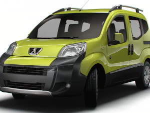 Peugeot Bipper Tepee Outdoor 2017 3D Model