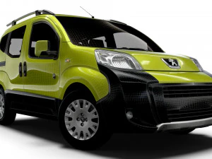 Peugeot Bipper Tepee Outdoor 2017 3D Model
