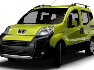 Peugeot Bipper Tepee Luar Ruangan 2017 Model 3D