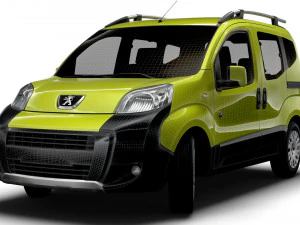 Peugeot Bipper Tepee Outdoor 2017 3D Model