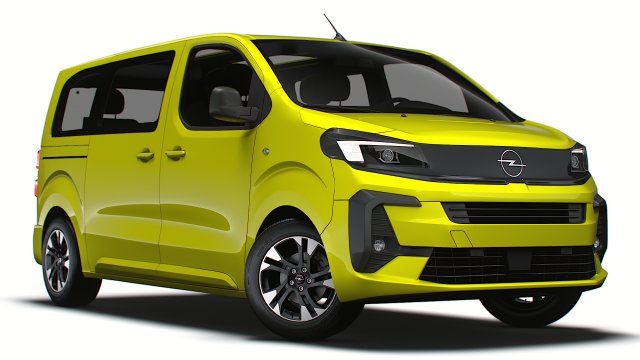 Opel Zafira Life Electric Medium 2024 Modèle 3D .c4d .max .obj .3ds .fbx .stl .blend 