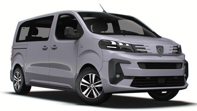 Peugeot e Traveller L2 2024 3Dモデル .c4d .max .obj .3ds .fbx .stl .blend 
